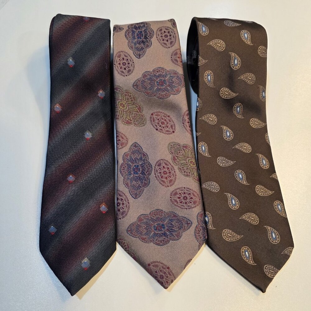 Vintage Wembley‎ Tie Lot Striped Paisley 80s & 90s Neckties Classic Patterns
